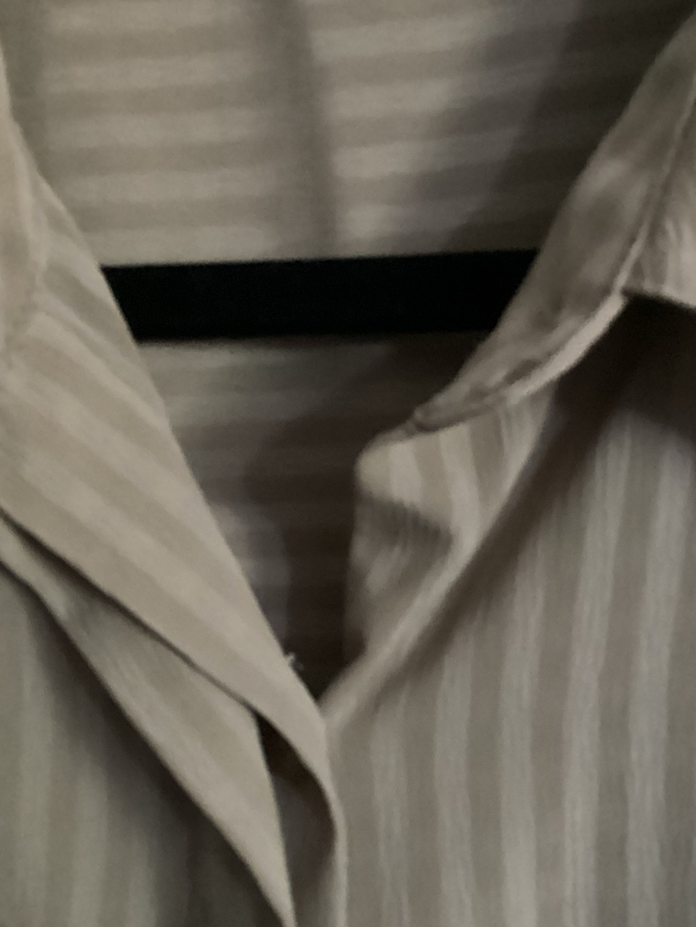 Beige Striped Button-Up Shirt - Picture 6 of 6